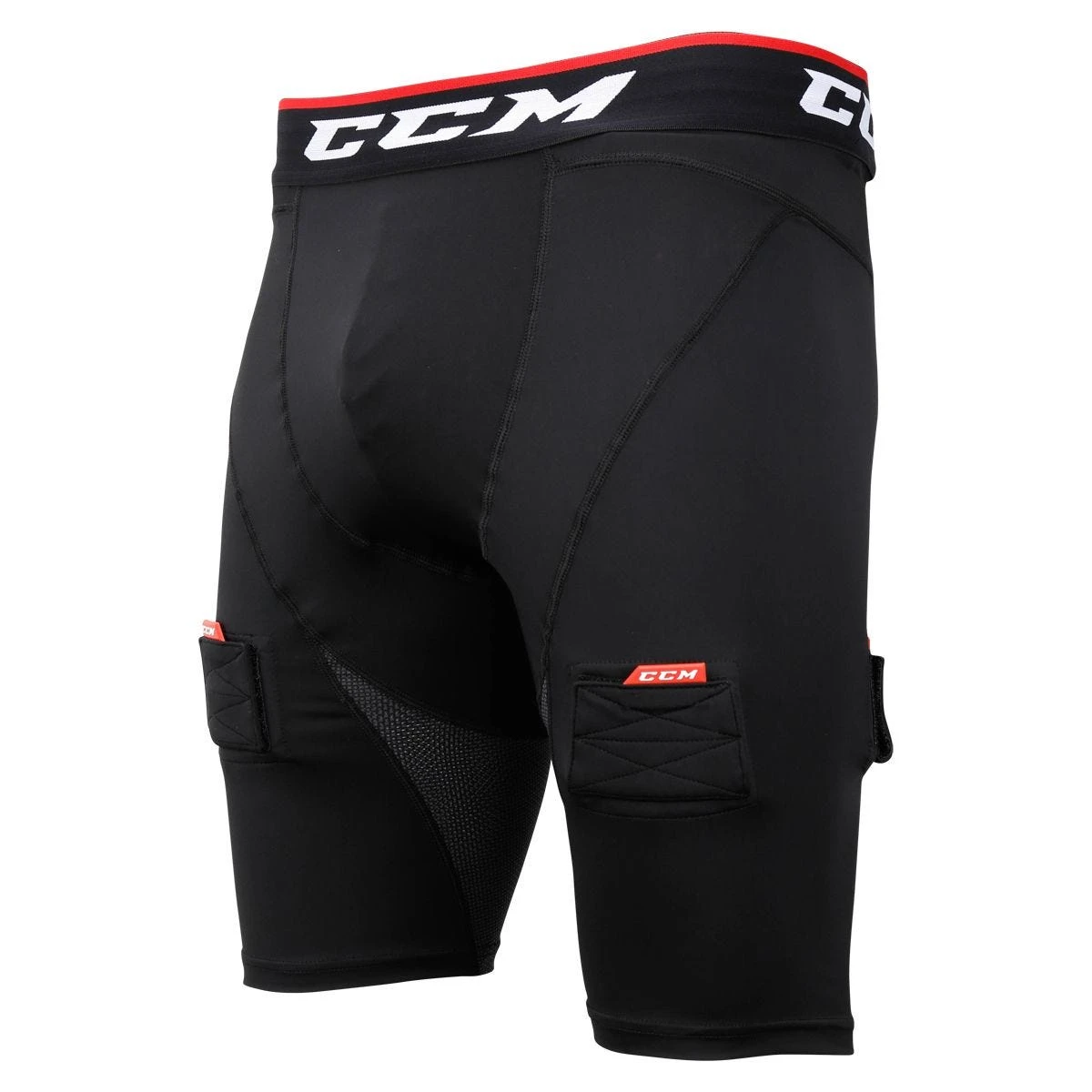 CCM Compression Shorts With Jock/Tabs For Boys 1 CCM Compression Shorts With Jock/Tabs For Boys